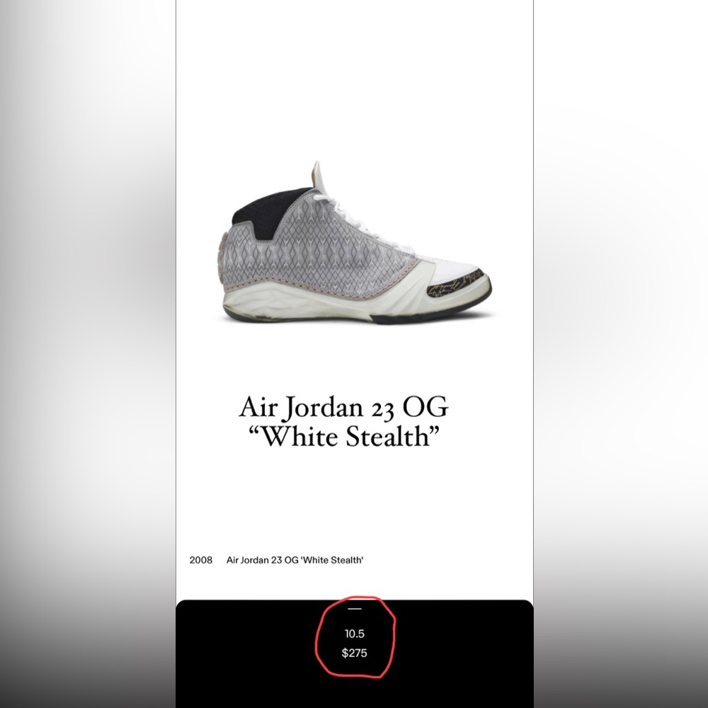 Air Jordan OG 23 “White Stealth”
